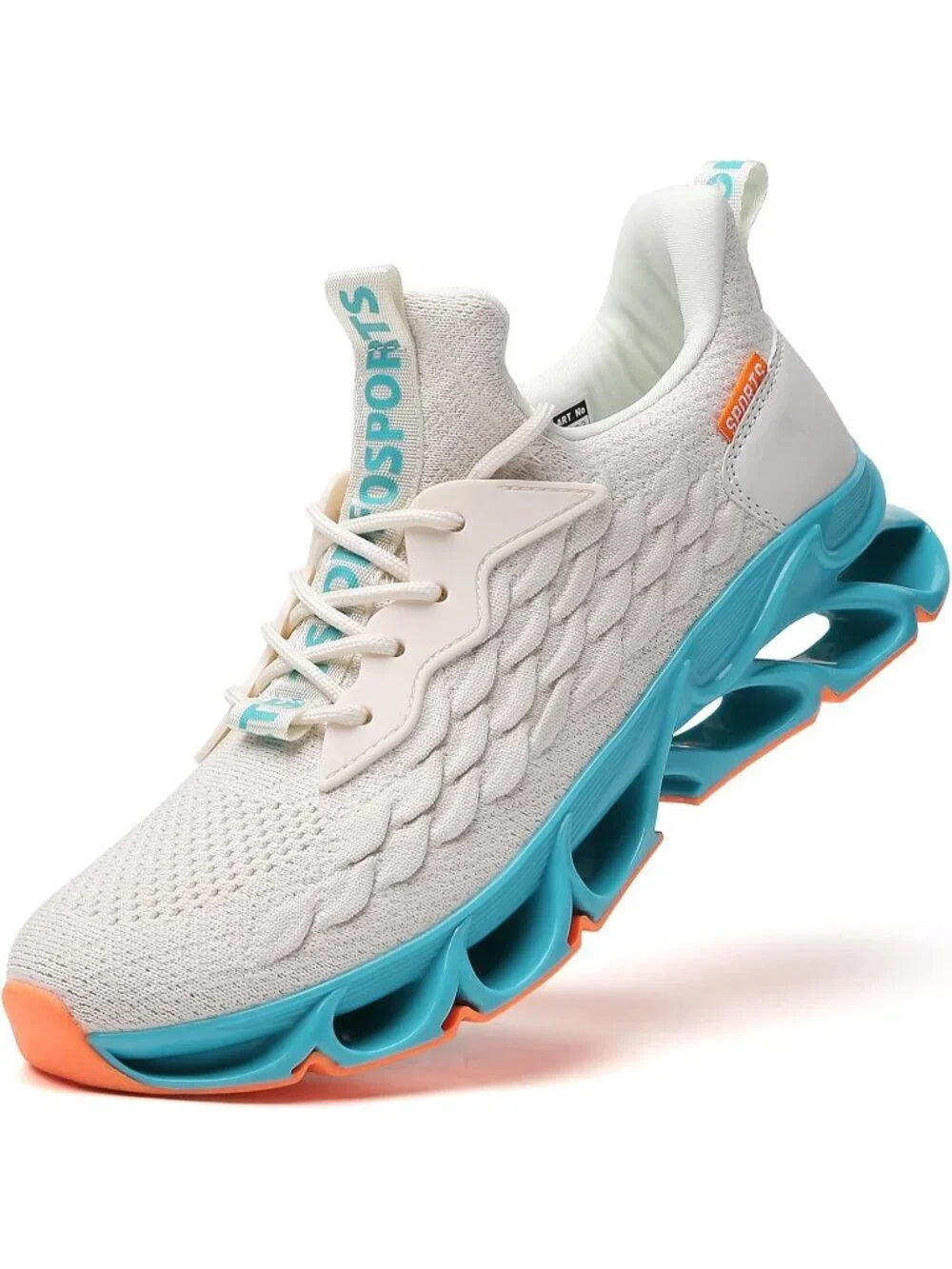 Men's Beige Road Running Pull On Shoes Sport Athletic Tennis Walking Sneakers